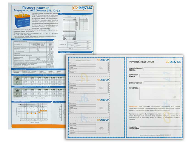 Энергия GPL 12-33