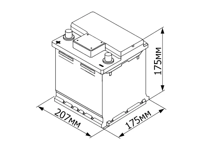 FORSE 50Ah П.П Низкий