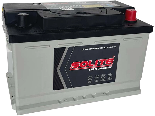 Solite 72Ah EFB Низкий