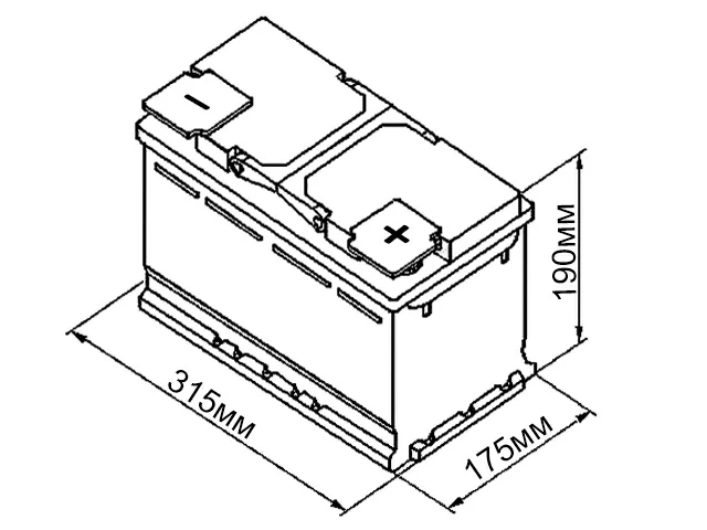 CEIL EFB L4DIN80L 80Ah