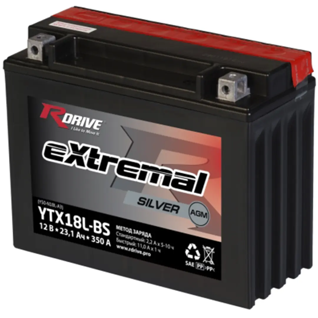 RDrive eXtremal Silver YTX18L-BS / Y50-N18L-A3