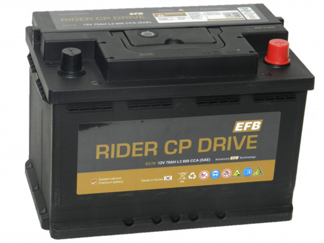 RIDER Drive EC70 70Ah EFB