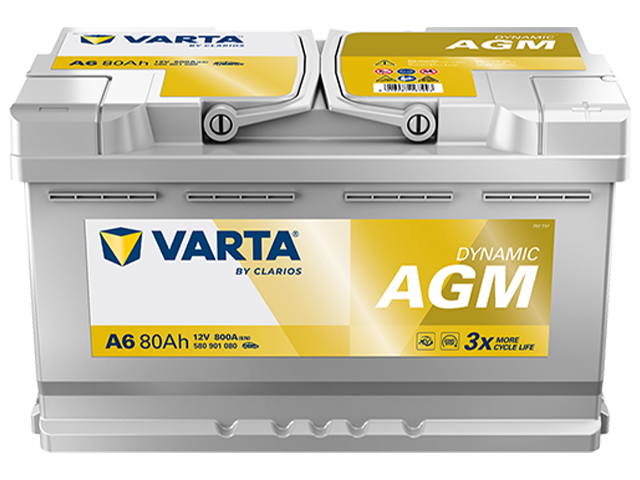Varta Silver Dynamic F21 (A6) (580 901 080) 80Ah AGM
