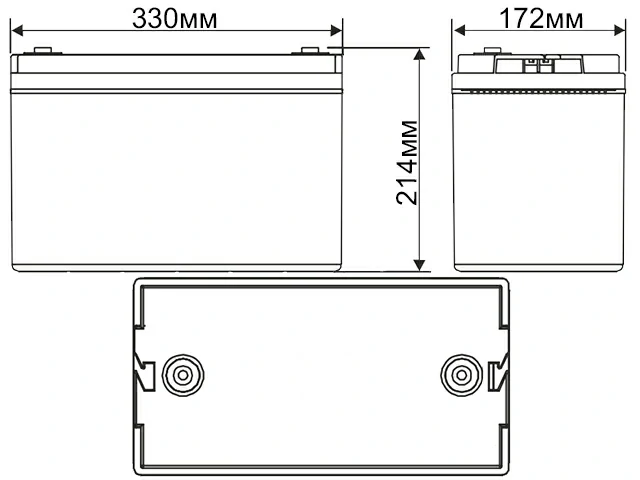 WBR Marine MBLi 12-100 100Ah