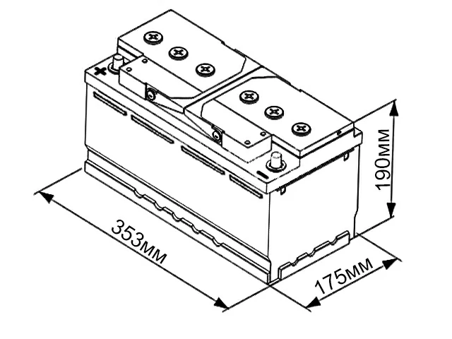 RDrive AGM OEM (37110-T1920 HYUNDAI) 95Ah