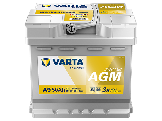 Varta Silver Dynamic A9 (550 901 054) 50Ah AGM