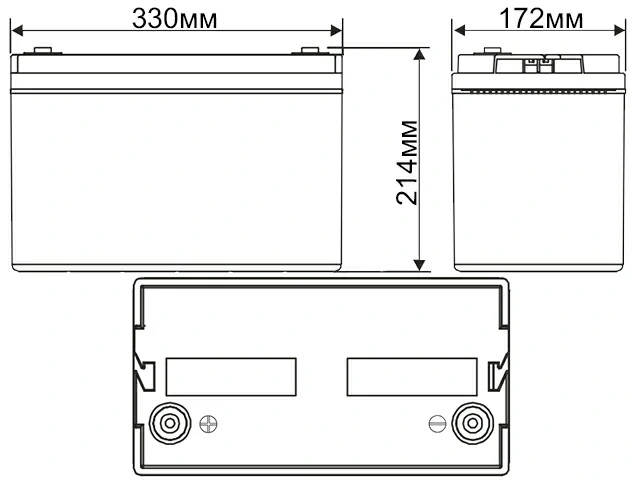 WBR Marine MBG 100-12 100Ah