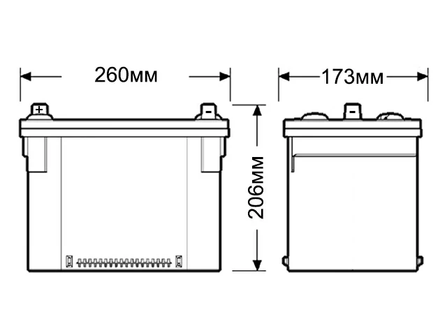 Atlas 155RC 78DT-750 80Ah
