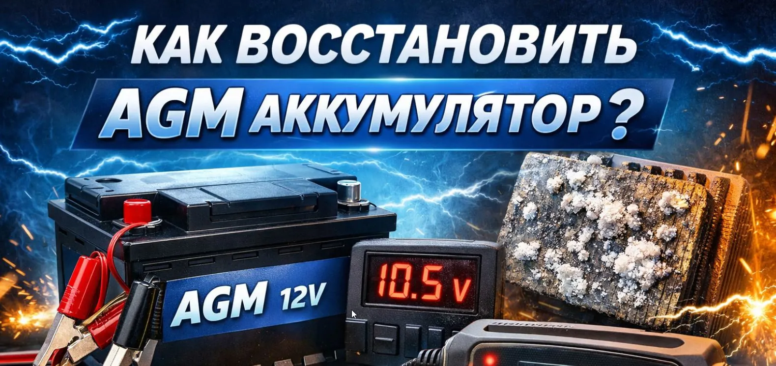как восстановить АГМ аккумулятор
