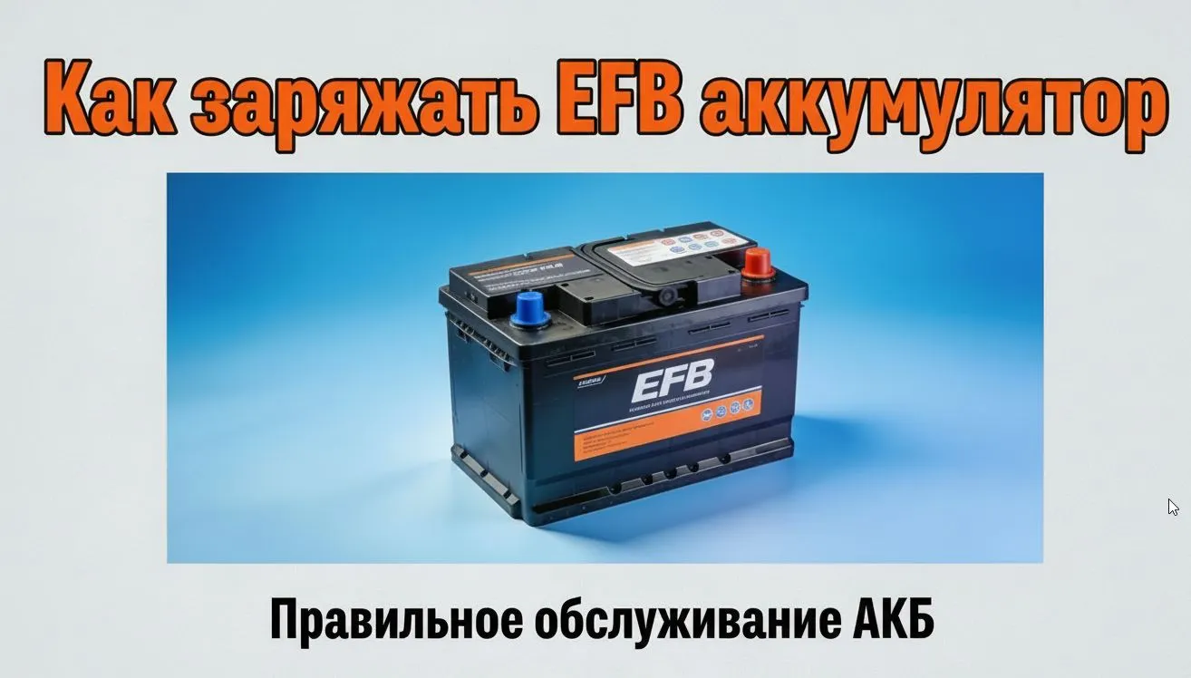 Как заряжать EFB аккумулятор